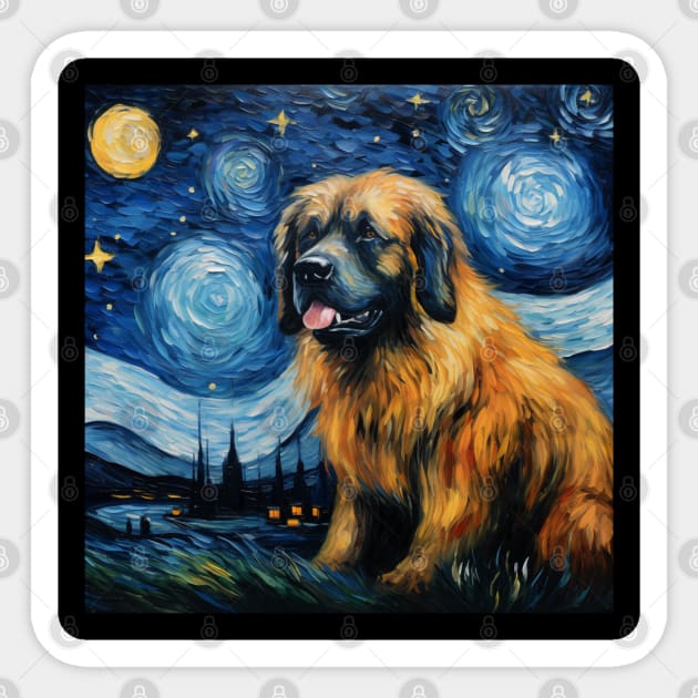 Leonberger Sticker by NatashaCuteShop